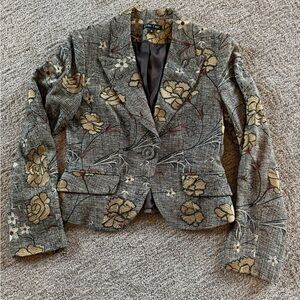 Boho Chic size 4 multiple colored brown jacket